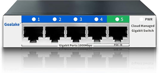5 Port Gigabit Switch, Easy Smart Managed Ethernet Switch, Network Hub by Goalake