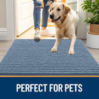 OLANLY Dog Door Mat for Muddy Paws 34x21, Extra Absorbent Chenille Mud Mat - Image 6