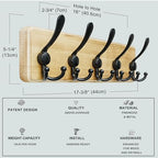 Dseap Coat Rack Wall Mounted - Image 5
