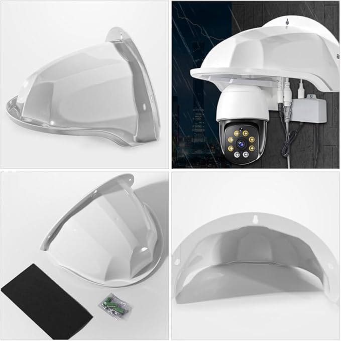Sun Rain Shade Cover Outdoor, CCTV Security Camera Top Shield Protective Roof - Image 8