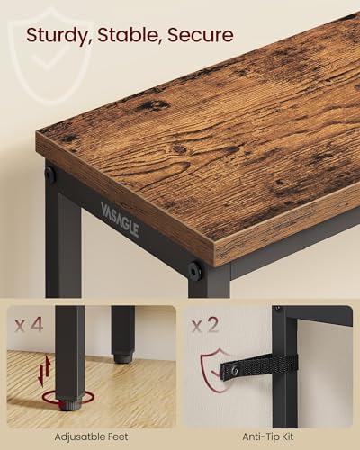 VASAGLE 31.5" Console Table, Narrow Behind Couch Table, 1 Tier - Image 3