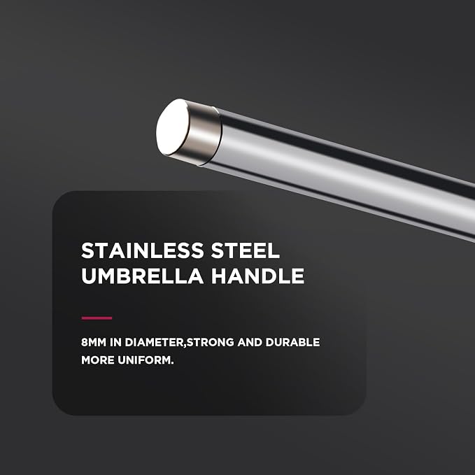 43" Black/Silver Reflective Umbrella Kit - Image 6