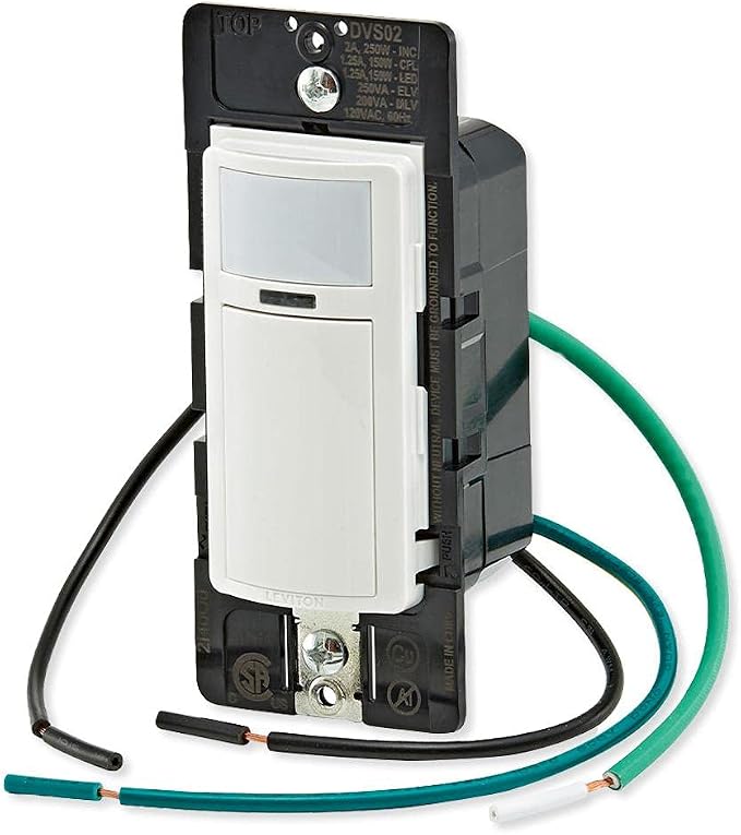 Leviton Decora Vacancy Motion Sensor In-Wall Switch, Single Pole - Image 4