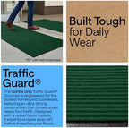 GORILLA GRIP Traffic Guard Indoor Outdoor Heavy Duty Door Mat, 29x17 Green - Image 3