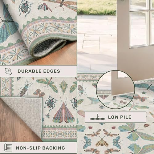 Insect Print 8ft Long Hallway Runner Rug - Image 5