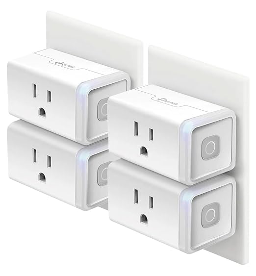 Kasa Smart Plug HS103P4, Smart Home Wi-Fi Outlet Works by KasaSmartbyTP-Link