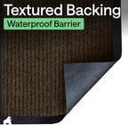 GORILLA GRIP Traffic Guard Indoor Outdoor Heavy Duty Door Mat, 35x23 Brown - Image 6