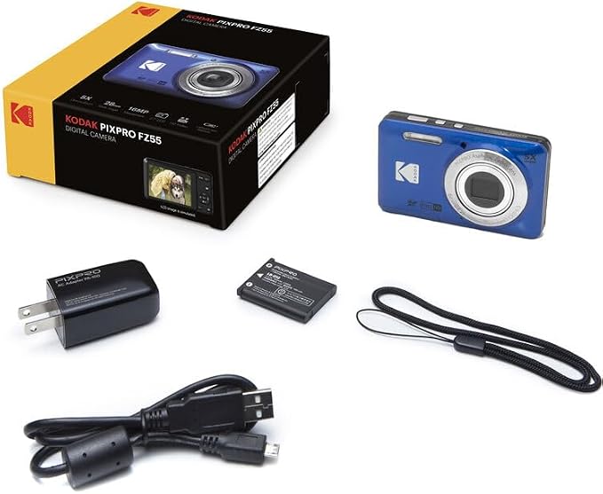 Kodak PIXPRO FZ55 Digital Camera, 16MP Compact Point & Shoot, 5X Optical Zoom - Image 4