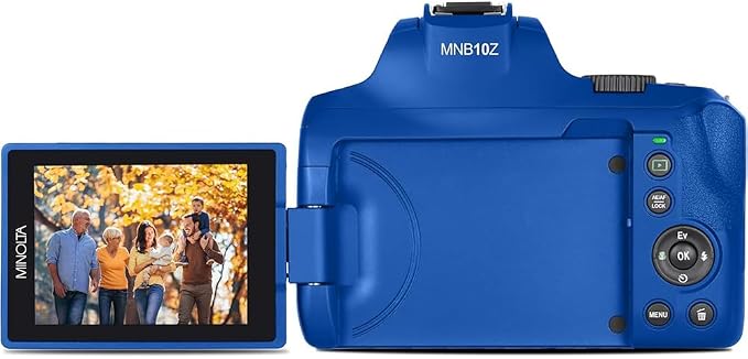 Minolta 64MP Auto Focus Digital Camera 10x Optical Zoom 4K Ultra HD Video Blue - Image 5