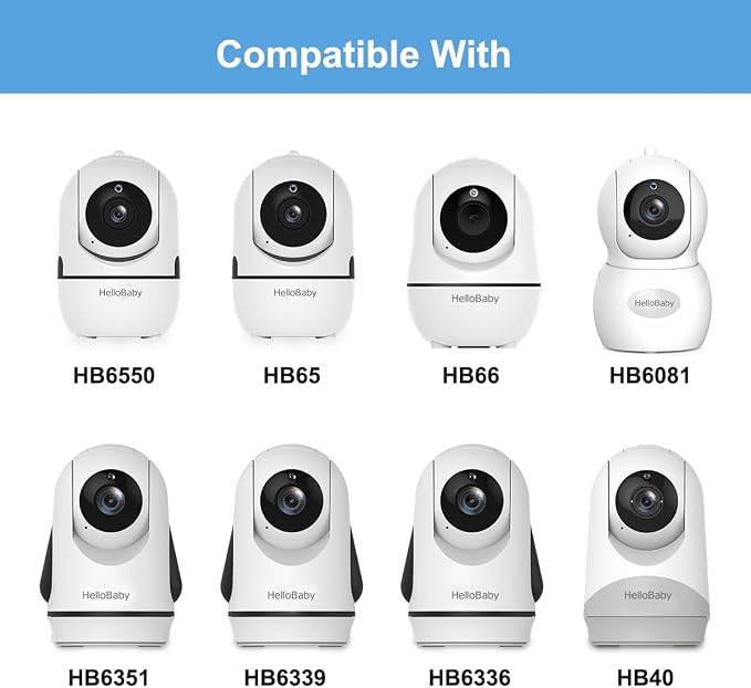 HelloBaby Monitor Clip Mount for HB6550/ HB6560/ HB65/ HB66/ HB6351/ HB40/ - Image 2