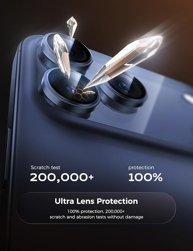 MAGIC JOHN for iPhone 17 Pro Max/17 Pro Camera Lens Protector 9H Aerospace - Image 3