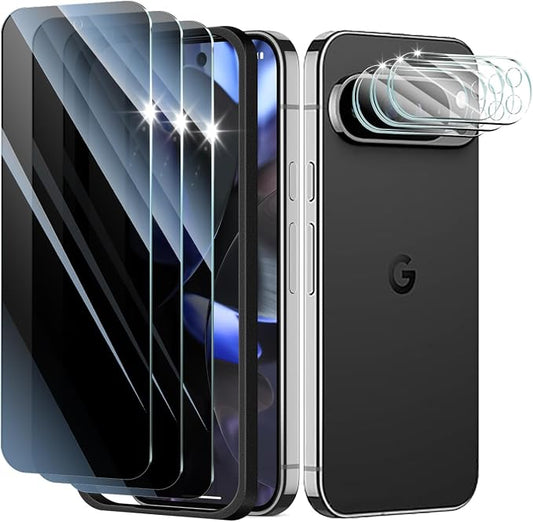 3+3+1-Pack, Privacy Screen Protector and Camera Lens Protector by ScreenProtectorCase