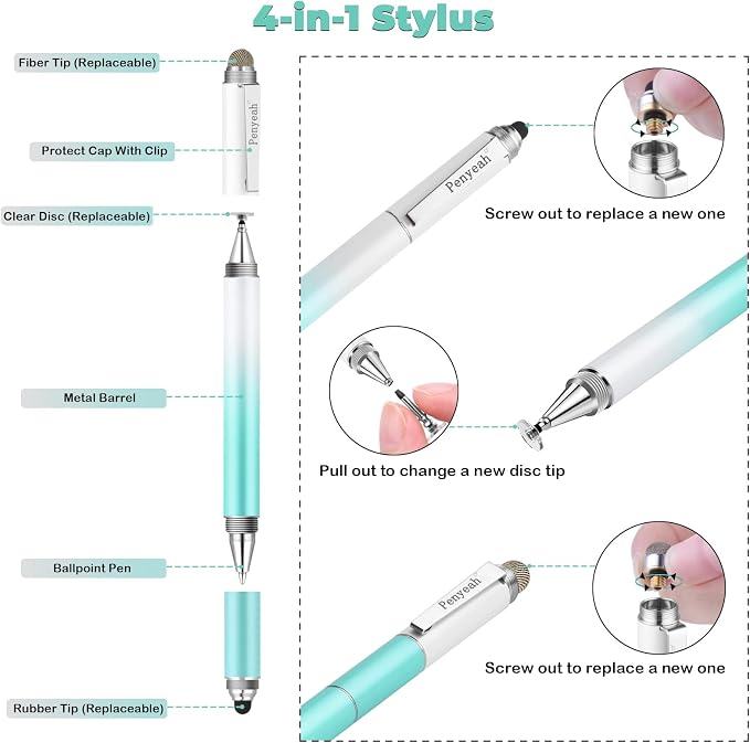 Penyeah Capacitive Stylus Pen, Universal Touch Screens Stylus Pen - Image 2
