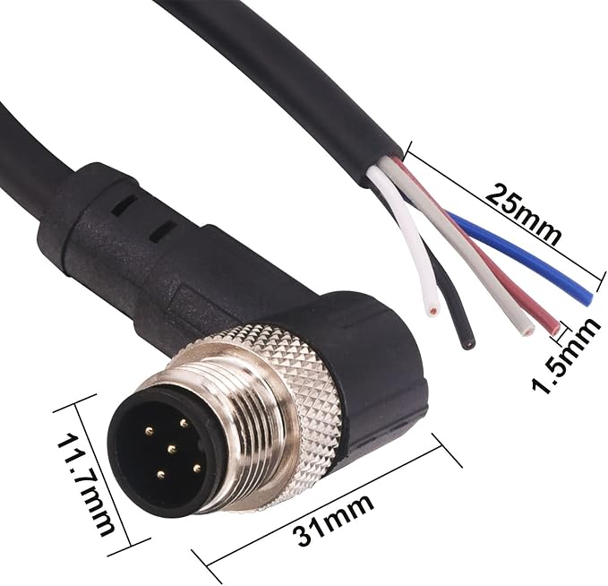 M12 Connector Aviation Sensor Cable - Image 8