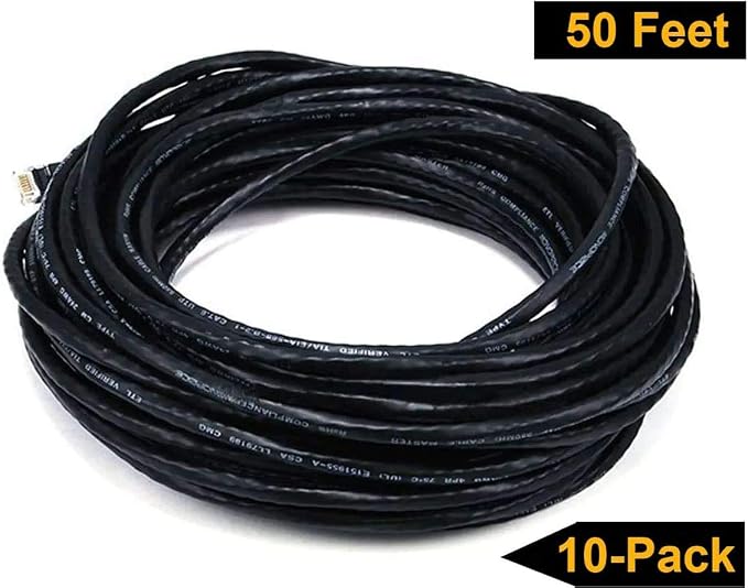 iMBAPrice 50' Cat5e Network Ethernet Patch Cable, 10 Pack - Image 8