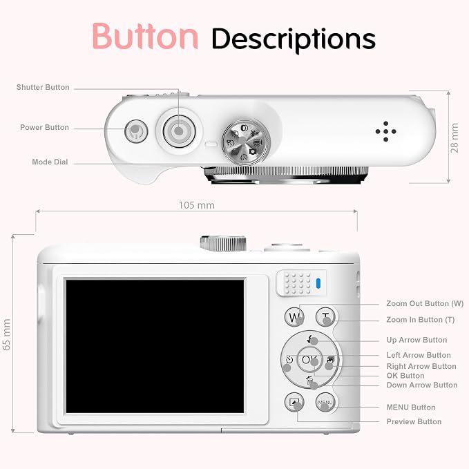 Fansbe Smart Digital Camera, 4K Vlogging Camera - Image 7