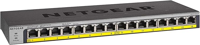 NETGEAR 16-Port Gigabit Ethernet Unmanaged PoE Switch - by NETGEAR