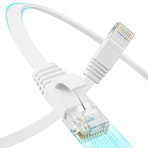 Cat 6 Flat Ethernet Cable 30 FT, UTP 10Gbps High-Speed Cat6 Ethernet Cable by Unknown