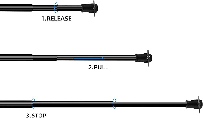 Pro Telescopic Background Support Cross Arm Crossbar, Heavy Duty Adjustable - Image 4