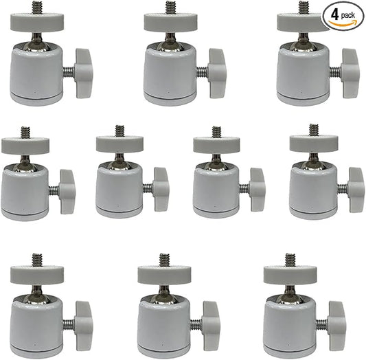 Universal 1/4" Swivel Mini Ball Head Tripod Mount, 360 Degree Rotating Adapter by NVRTTRR