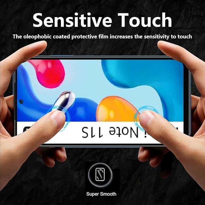 2 Pack Privacy Tempered Glass for Xiaomi Redmi Note 11S 5G Screen Protector - Image 7