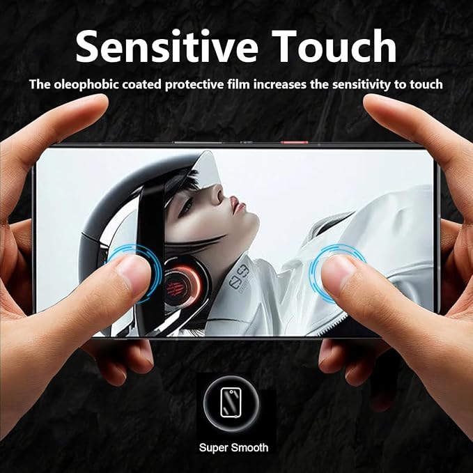 2+2 Pack Tempered Glass for ZTE Nubia Red Magic 9 Pro/Red Magic 9 Pro+/Red - Image 7