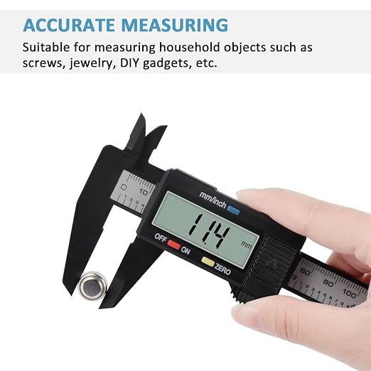 Digital Caliper, Adoric 0-6" Calipers Measuring Tool - Image 6
