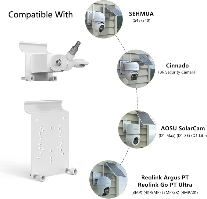 Universal Security Camera Vinyl Siding Mount Kit - Image 4