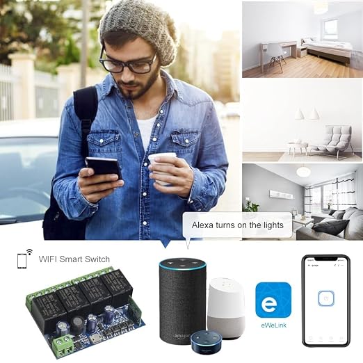 Ewelink WiFi Wireless Smart Relay Module USB 5v 4 Channel Inching Self-Lock - Image 5