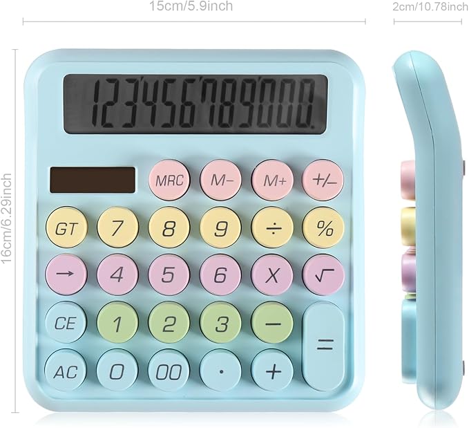 Large Computer Electronic Calculator Counter Solar & Battery Power 12 Digit - Image 2