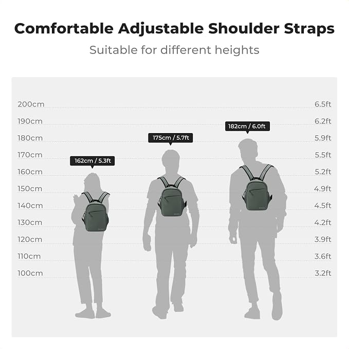 K&F CONCEPT Camera Backpack, Lightweight Camera Bag - Image 7