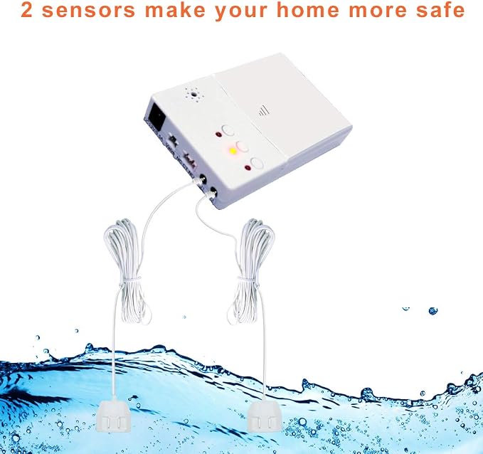 E-SDS Water Leak Detector with Shutoff Valve Sounds Alarm, Automatic Water Leak - Image 6