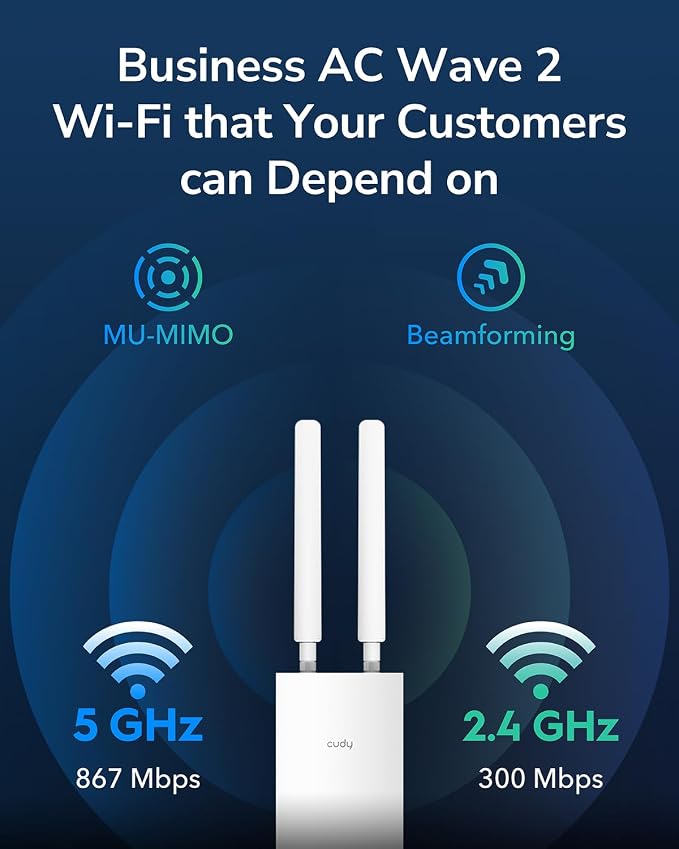 Cudy RE1200 Outdoor AC1200 WiFi 5 Outdoor Fast Extender and Access Point Mesh - Image 3