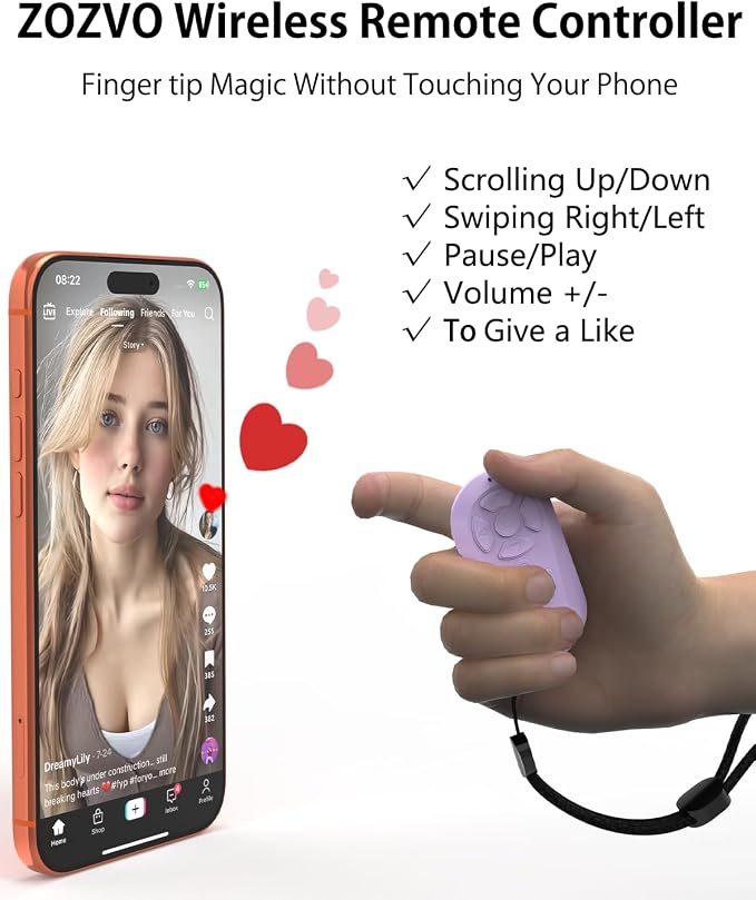 Wireless Remote Controller for iOS/Android Bluetooth Remote Control for TikTok - Image 2