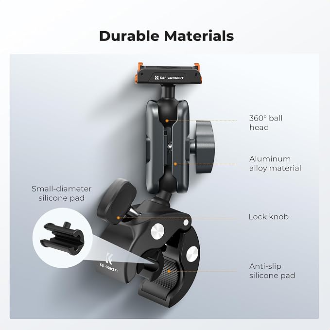 K&F CONCEPT Super Clamp Camera Mount - Image 7