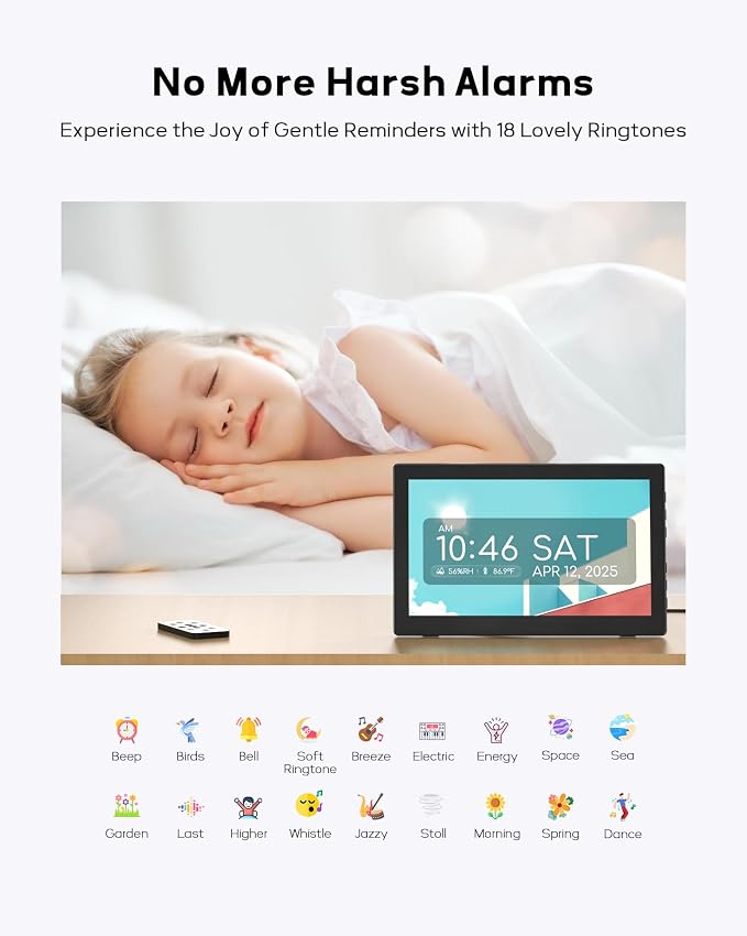 Mesqool 10.1" Dementia Clock for Seniors - Image 7