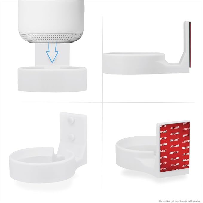 BRAINWAVZ Wall Mount for Google Nest Router & Nest WiFi Point, Adhesive & - Image 8