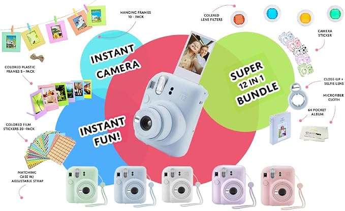 Fujifilm Instax Mini 12 Instant Camera + 60 Photo Prints + Quality Photo Value - Image 8