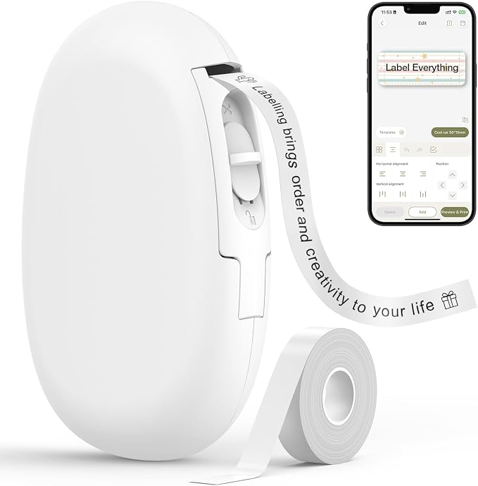 SUPVAN Label Makers E10 Mini Bluetooth Label Printer Wireless Labeler Label by SUPVAN