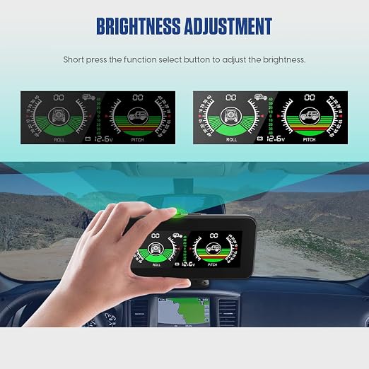 MR CARTOOL Car Digital Inclinometer M50 Automotive HUD Angle Slope Meter - Image 3