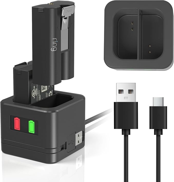 Charger Station for Ring Battery, Charger Dock for Replacement Battery by Unknown