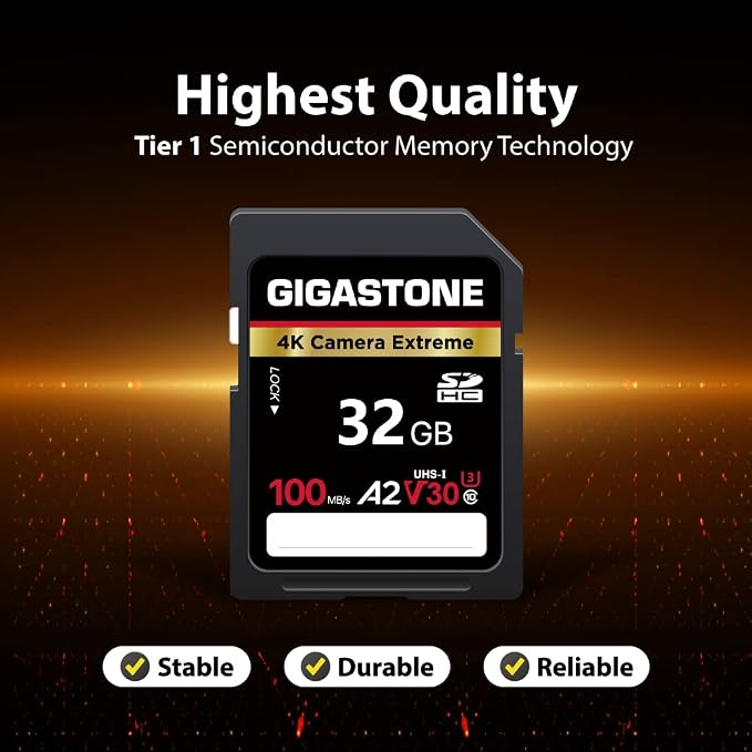 【5-Years Data Recovery】 GIGASTONE 32GB SD Card 2-Pack, 4K Camera Extreme - Image 6
