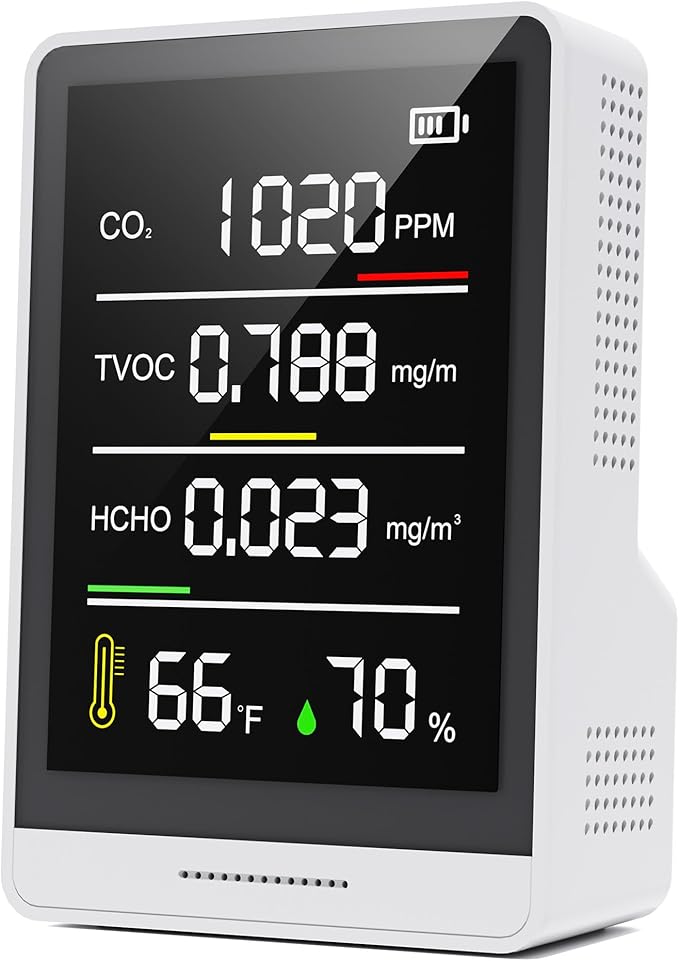 5-in-1 Professional Indoor Air Quality Monitor Indoor Portable CO2 Monitor | by PinoTec