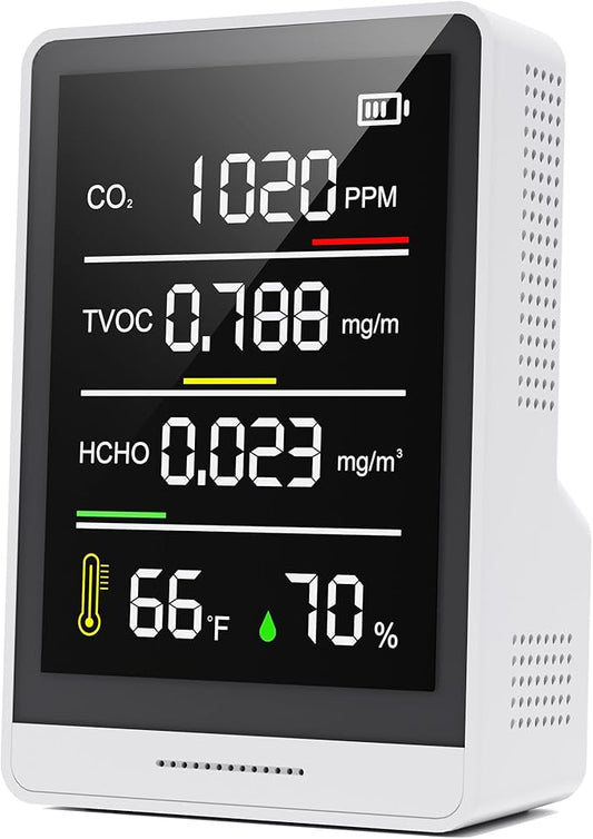 5-in-1 Professional Indoor Air Quality Monitor Indoor Portable CO2 Monitor | by PinoTec