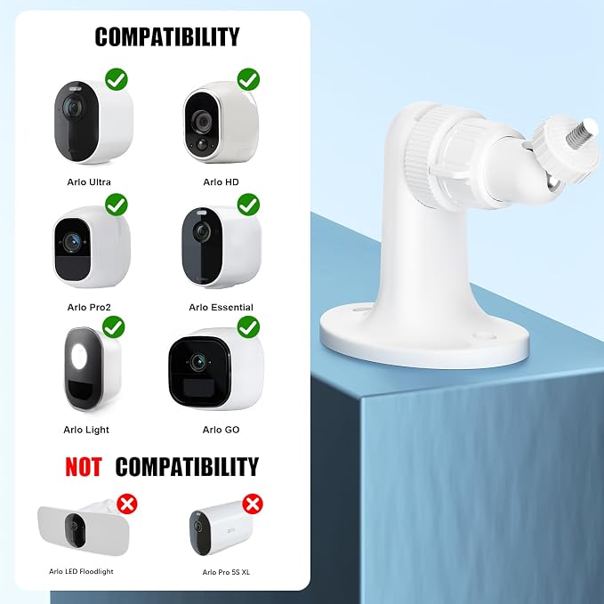 2Pack Adjustable Wall Mount for Arlo Pro, Arlo Pro 2/3/4, Arlo Ultra & - Image 2