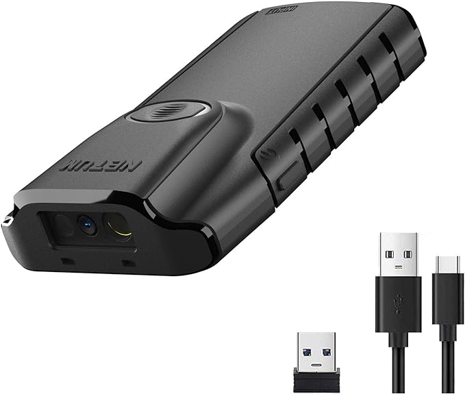 NETUM Bluetooth 2D Barcode Scanner, 3-in-1 Small Portable QR Bar Code Reader by NETUM