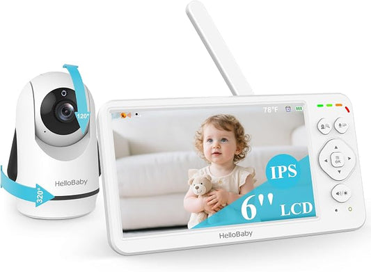 HelloBaby Baby Monitor with Camera and Audio, No WiFi 30H Battery 4000mAh by HelloBaby