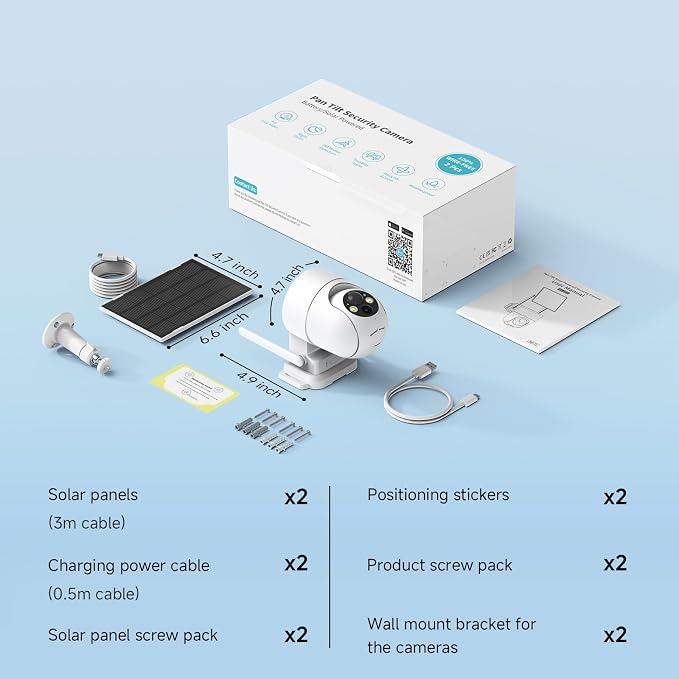 Oculview 2K Solar Security Cameras Wireless Outdoor, Cameras - Image 8