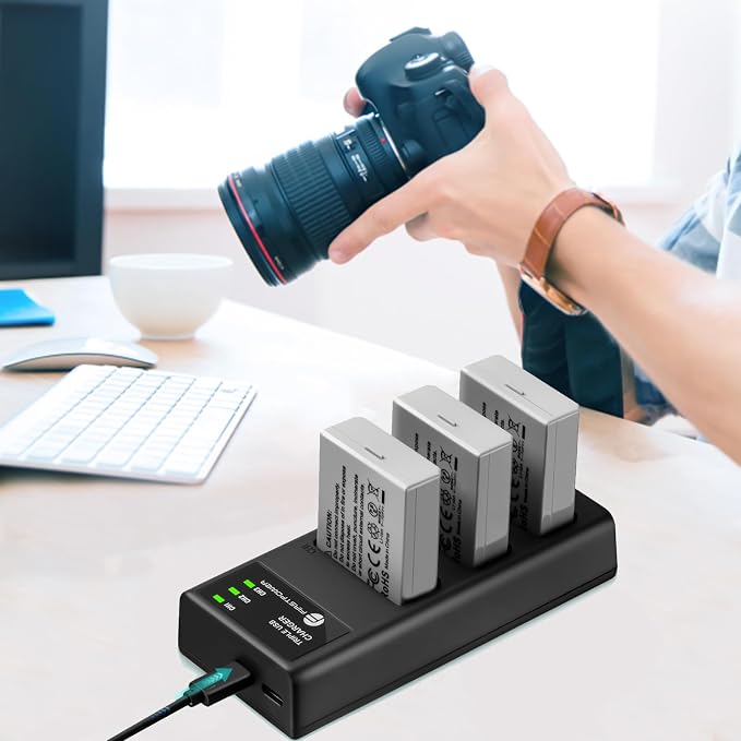 FirstPower LP-E5 Battery 3-Pack 1900mAh - Image 6
