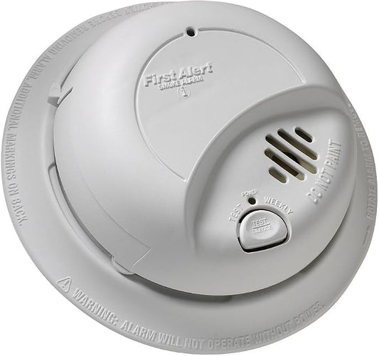 First Alert BRK 9120B/ SMI100-AC Smoke Detector, Hardwired Alarm by FirstAlert